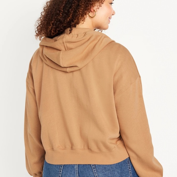 NWT OLD NAVY Fleece Full-Zip Hoodie Color: Candy Graham - Picture 5 of 7